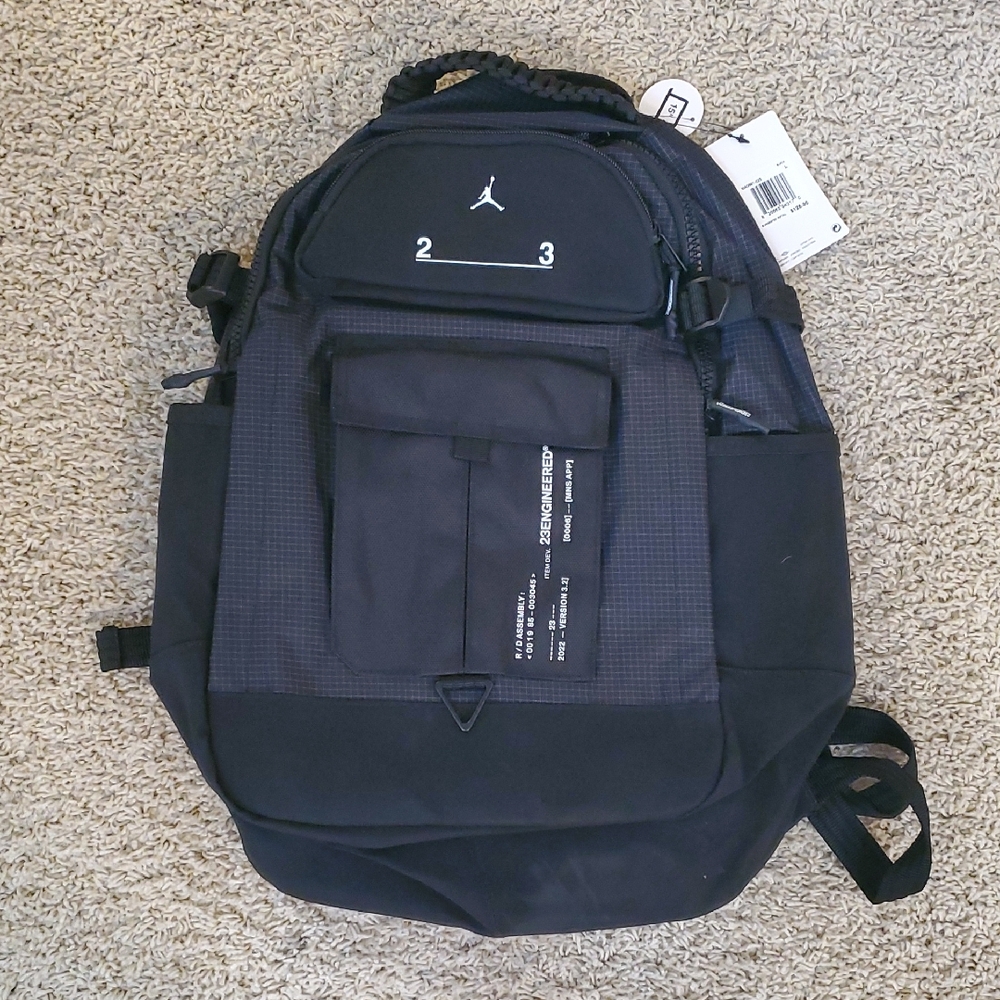 Black Jordan Men's Large Backpack #MA0691-023